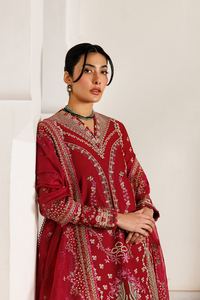 Emaan Adeel | Mirabelle Festive Luxury Lawn | GARDENIA GLOW by Emaan Adeel - Designer Dress  - Type : Ladies Clothes - Available at Libayah - 100% Original 