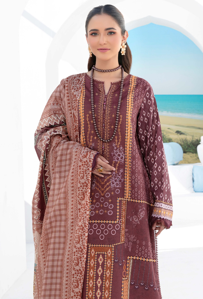 Humdum | Saira Bano Lawn 24 | D07 by HumDum - Designer Dress - Type: Ladies Clothes - Available at Libayah - 100% Original