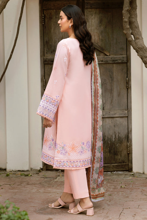 Farasha | Summer Weaves Embroidered Lawn | Coral Peach by Farasha - Designer Dress - Type: Ladies Clothes - Available at Libayah - 100% Original