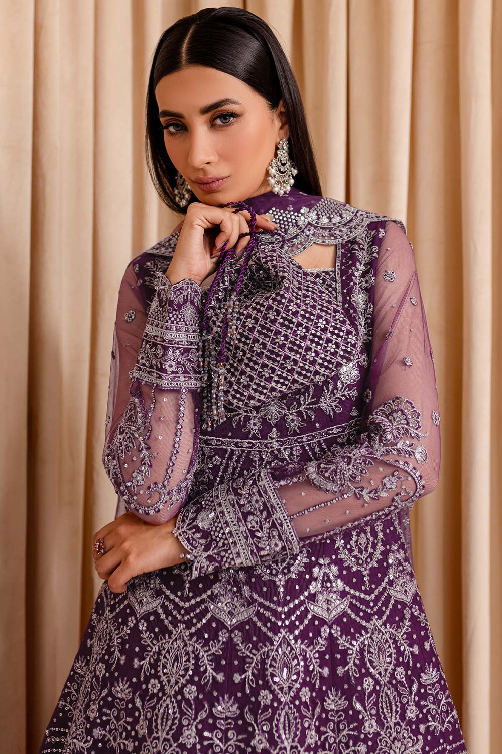 Farasha | Lumiere Formals | Plum Passion by Farasha - Designer Dress - Type: Ladies Clothes - Available at Libayah - 100% Original