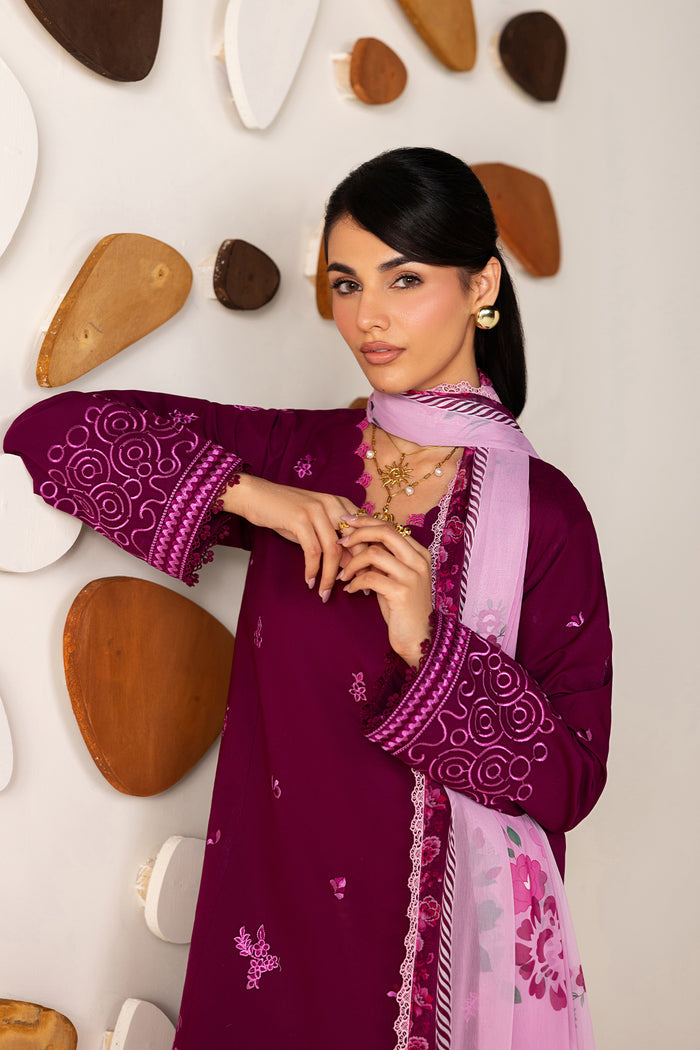 Farasha | Summer Melody 26 | Plum Grace by Farasha - Designer Dress  - Type : Ladies Clothes - Available at Libayah - 100% Original 