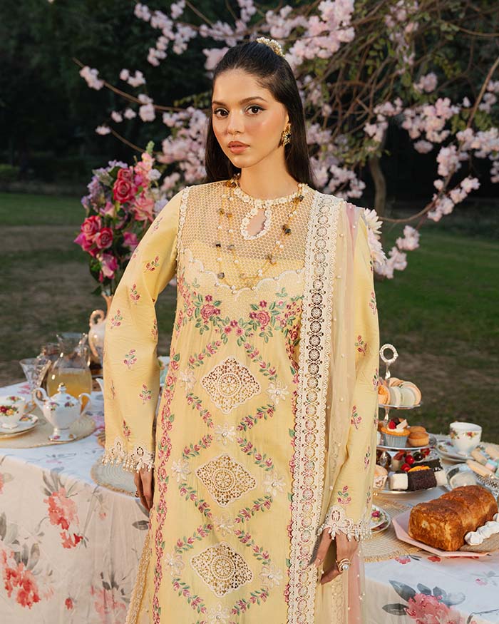 Zevk | Flora Festive Lawn | LIME by Zevk - Designer Dress - Type: Ladies Clothes - Available at Libayah - 100% Original