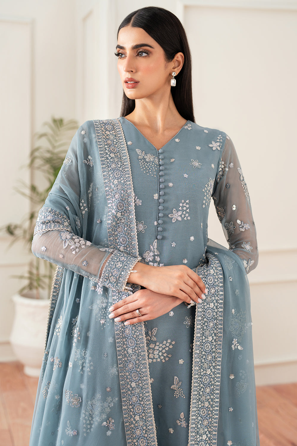 Farasha | Essence Formals 25 | Aqua Bliss by Farasha - Designer Dress  - Type : Ladies Clothes - Available at Libayah - 100% Original 