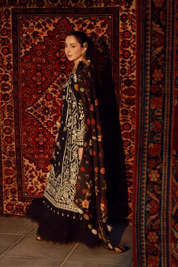 Maryam Hussain | Winter Shawl 25 | Mausam by Maryam Hussain - Designer Dress - Type : Ladies Clothes - Available at Libayah - 100% Original 