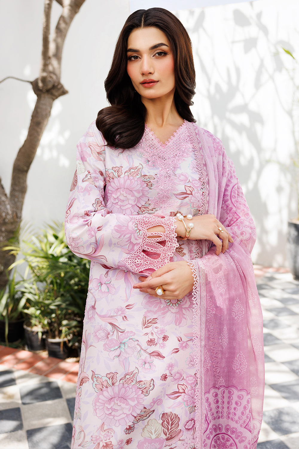 Farasha | Printed Essentials | Pearl Blush by Farasha - Designer Dress  - Type : Ladies Clothes - Available at Libayah - 100% Original 