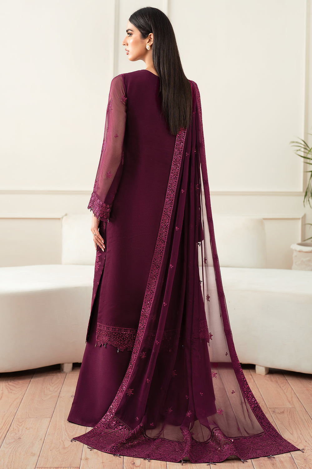 Farasha | Essence Formals 25 | Regal Violet by Farasha - Designer Dress  - Type : Ladies Clothes - Available at Libayah - 100% Original 