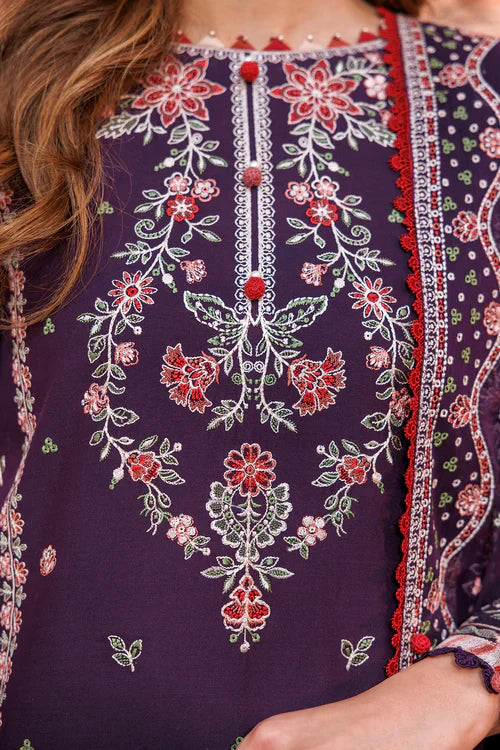 Farasha | Kaavish Lawn 24 | SHADOW BERRY by Farasha - Designer Dress - Type: Ladies Clothes - Available at Libayah - 100% Original
