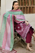 Farasha | Summer Weaves Embroidered Lawn | Satin Ruby by Farasha - Designer Dress - Type: Ladies Clothes - Available at Libayah - 100% Original