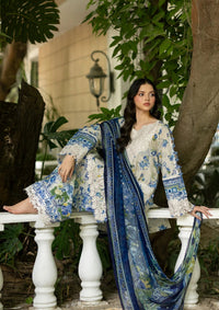 Elaf Premium | Signature Embroidered Lawn with Chiffon Collection 26 | ESG-8B CELINE by Elaf Premium - Designer Dress  - Type : Ladies Clothes - Available at Libayah - 100% Original 