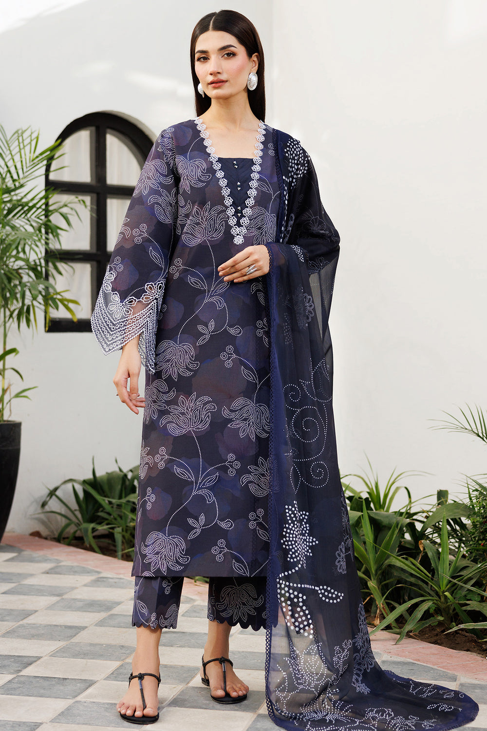 Farasha | Printed Essentials | Night Veil by Farasha - Designer Dress  - Type : Ladies Clothes - Available at Libayah - 100% Original 