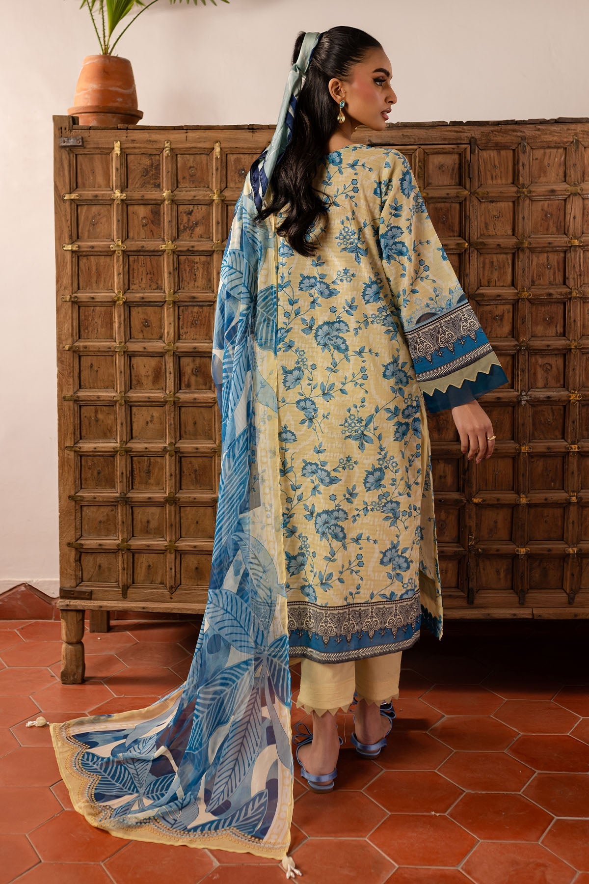 Nureh | Printed lawn 25 | SP-136 by Nureh - Designer Dress - Type: Ladies Clothes - Available at Libayah - 100% Original
