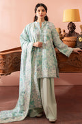 Cross Stitch | Cambric Lawn 24 | MINT HAZE by Cross Stitch - Designer Dress - Type: Casuals - Available at Libayah - 100% Original