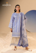 Asim Jofa | Summer Rhapsody | AJUBU-13 Printed Embroidered Lawn by Asim Jofa - Designer Dress  - Type : Ladies Clothes - Available at Libayah - 100% Original 