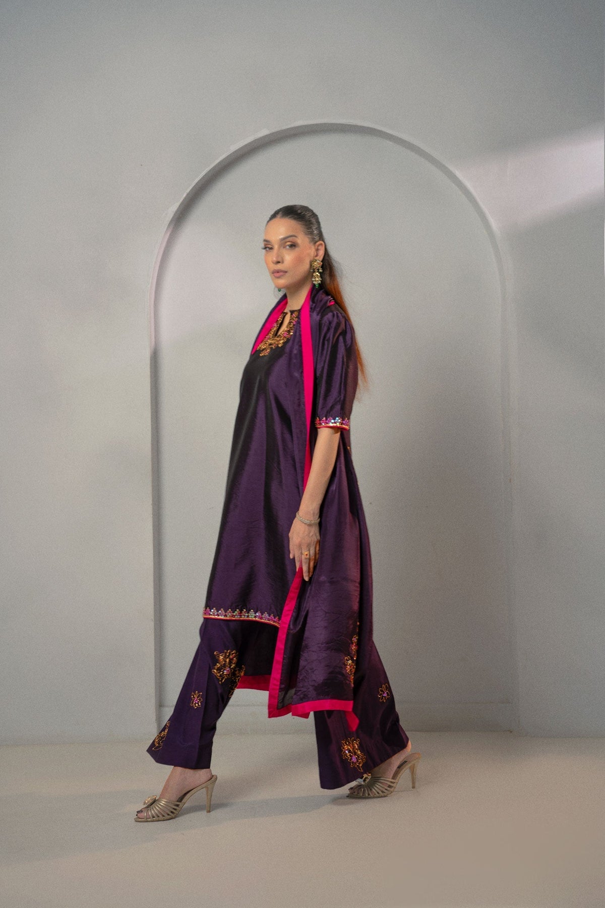Fozia Khalid | Dilkash Festive Wear 25 | Zarqash by Fozia Khalid - Designer Dress - Type : Ladies Clothes - Available at Libayah - 100% Original 