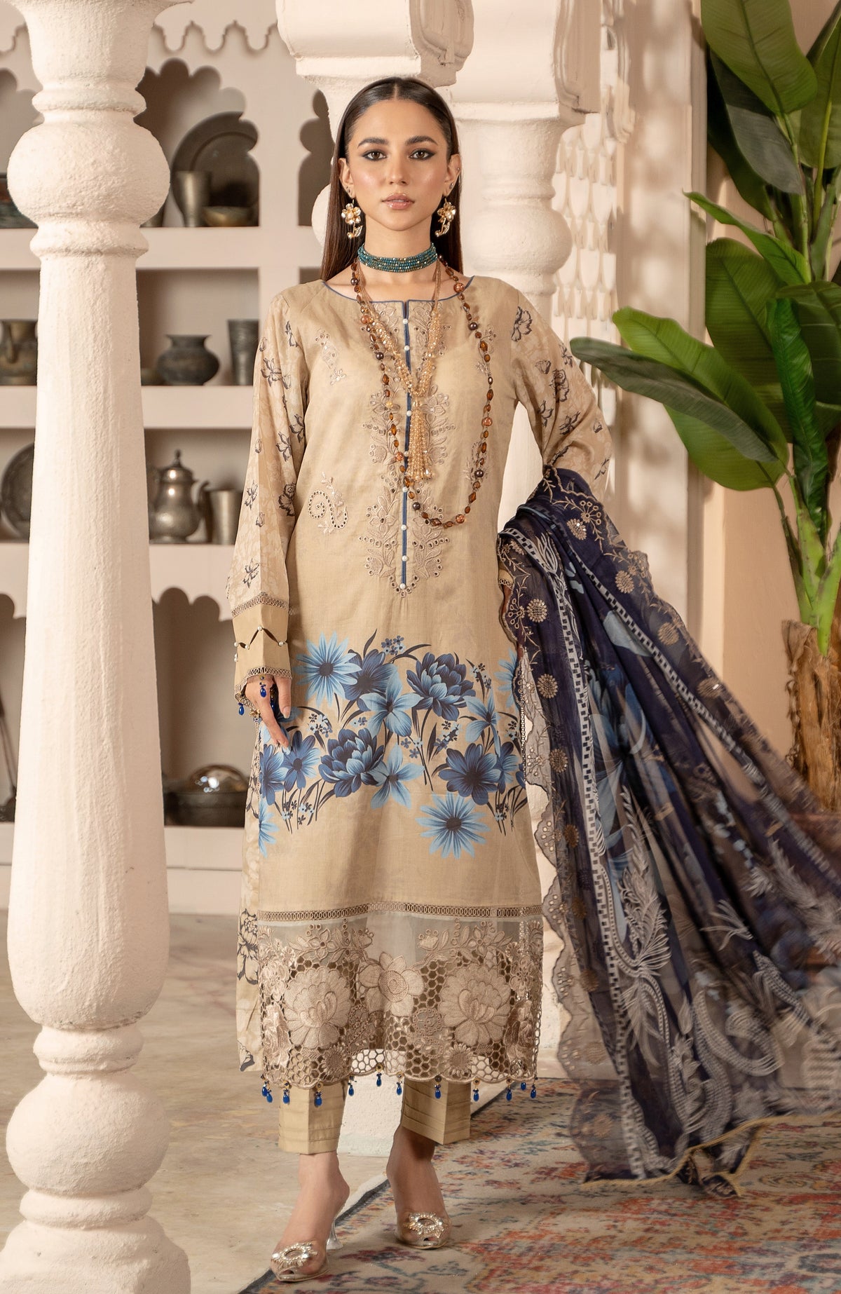Al Zohaib | Sunshine Bloom Premium Lawn 25 | SBP-25-09 by Al Zohaib - Designer Dress - Type: Ladies Clothes - Available at Libayah - 100% Original