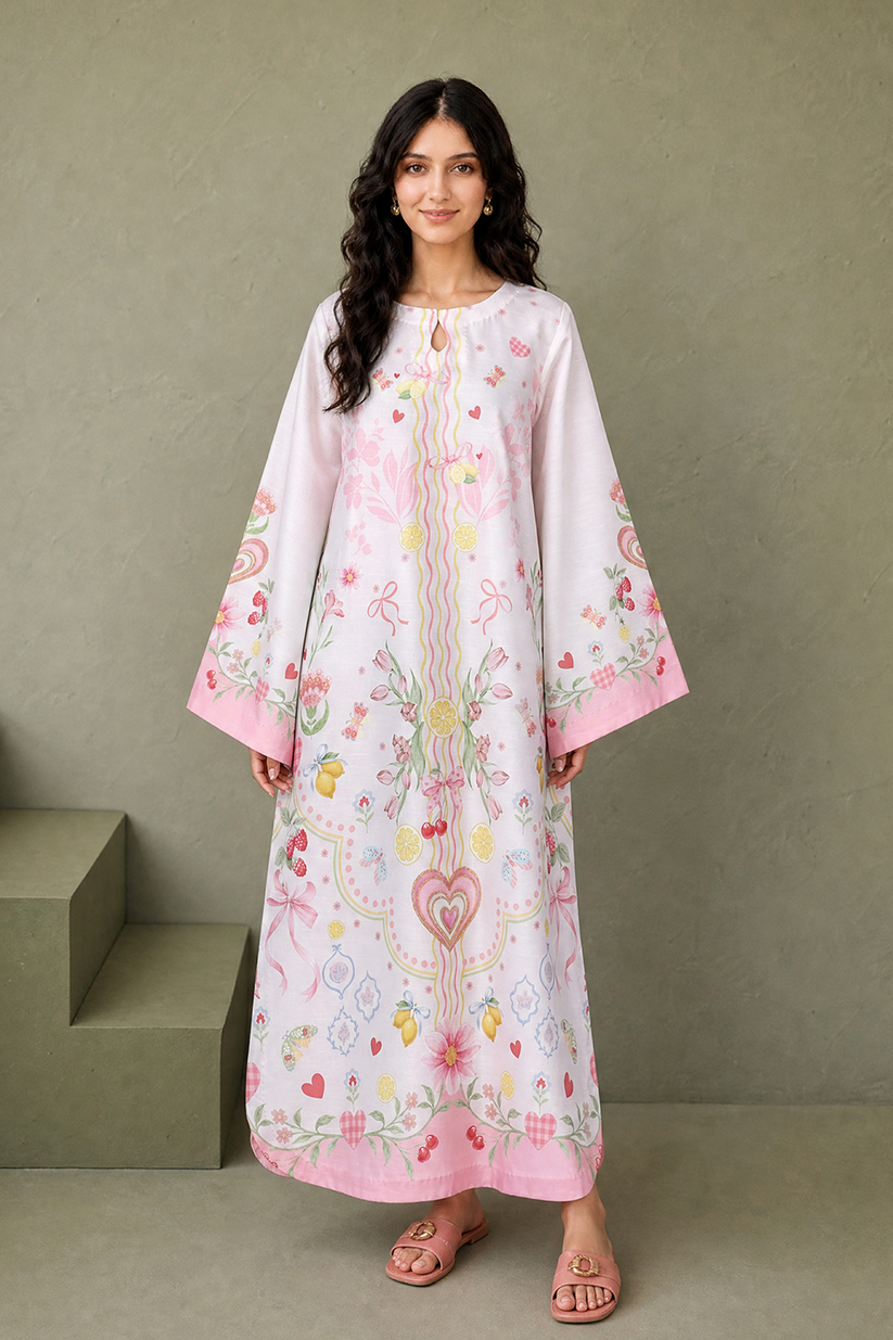 Saad Shaikh | Ease Fall Edit 26 | D-07 Kaftan by Saad Shaikh - Designer Dress  - Type : Ladies Clothes - Available at Libayah - 100% Original 