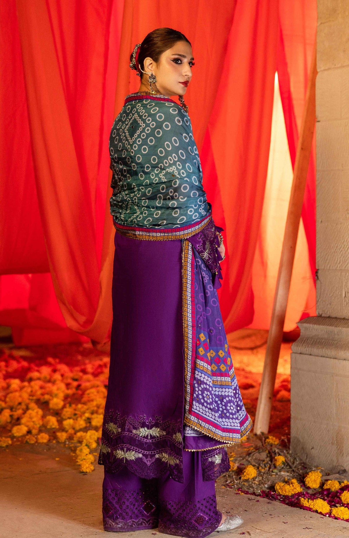 Al Zohaib | Bandhani The Tale of Jaipur 25 | BTJ-25-09 by Al Zohaib - Designer Dress - Type: Ladies Clothes - Available at Libayah - 100% Original