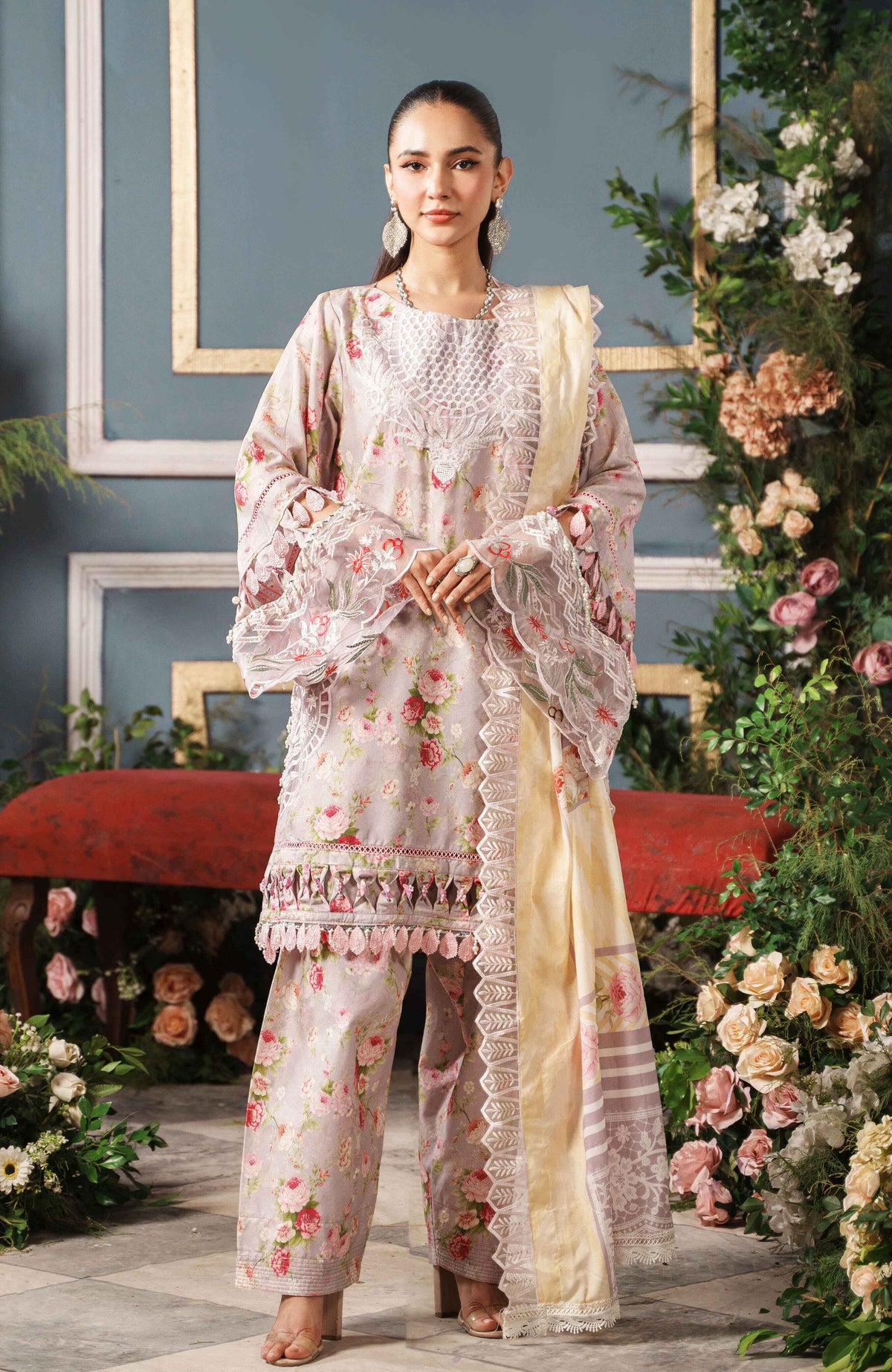 Al Zohaib | Printkari Cutwork Applique 24 | PCA-24-09 by Al Zohaib - Designer Dress - Type: Ladies Clothes - Available at Libayah - 100% Original
