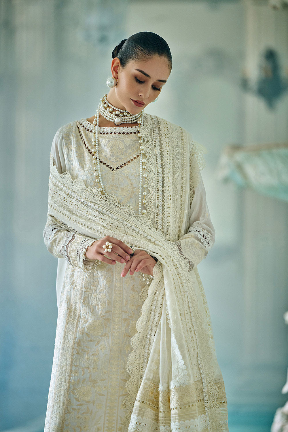 Sobia Nazir | Luxury Lawn Eid 26 | 9A by Sobia Nazir - Designer Dress - Type : Luxury Dress - Available at Libayah - 100% Original