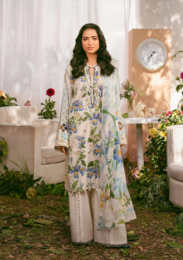 Elaf Premium | Prints 25 | EPS-6A IVORY PETALS by Elaf Premium - Designer Dress - Type: Ladies Clothes - Available at Libayah - 100% Original