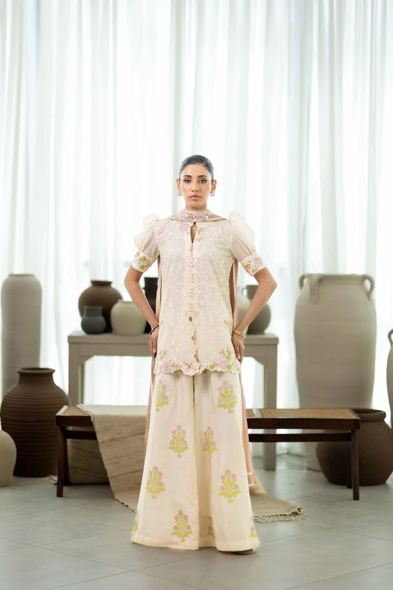 Afrozeh | Basic Pret 26 RTW | NACRE by Afrozeh - Designer Dress  - Type : Ladies Clothes - Available at Libayah - 100% Original 