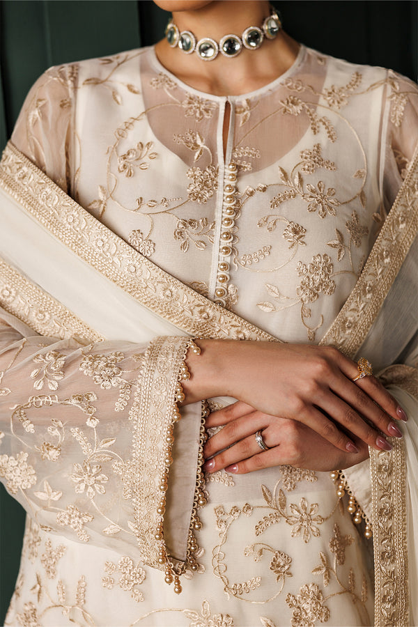 Baroque | Formals Collection | EMBROIDERED CHIFFON UF-4437 by Baroque - Designer Dress  - Type : Ladies Clothes - Available at Libayah - 100% Original 