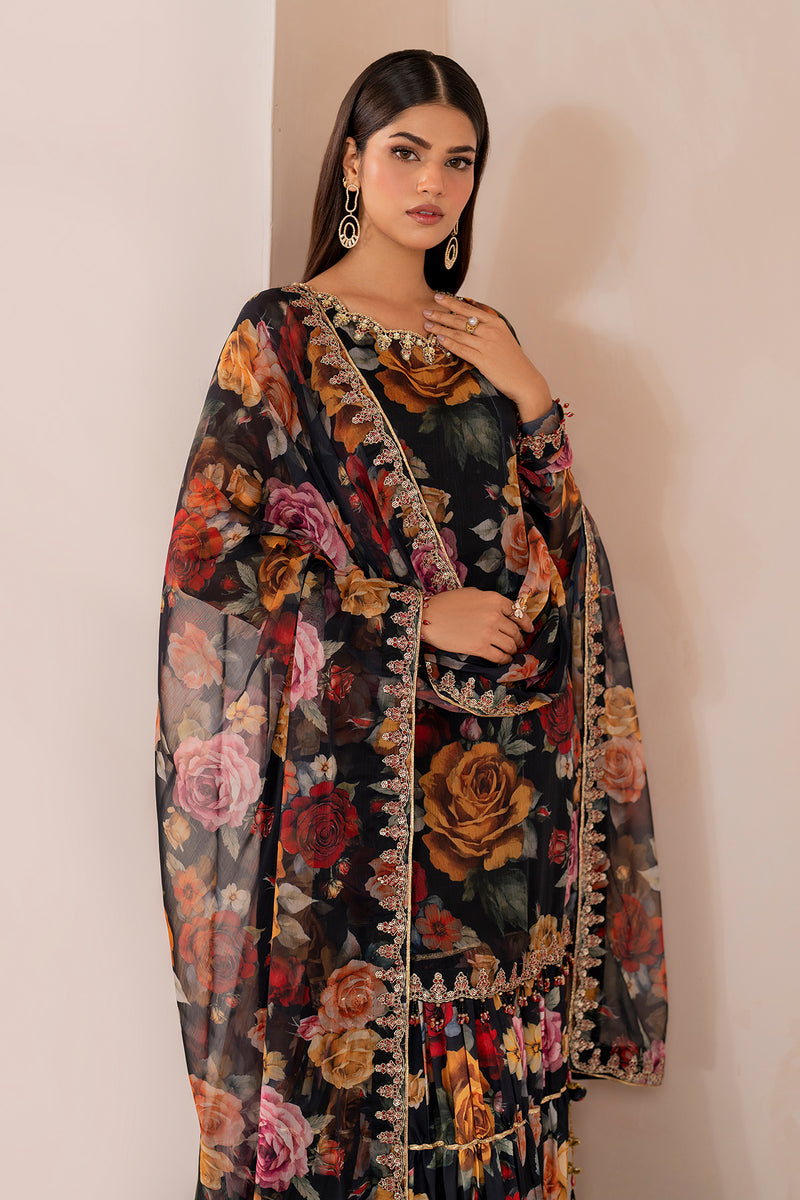 Baroque | Formal Collection | CHIFFON UF-707 by Baroque - Designer Dress - Type: Ladies Clothes - Available at Libayah - 100% Original