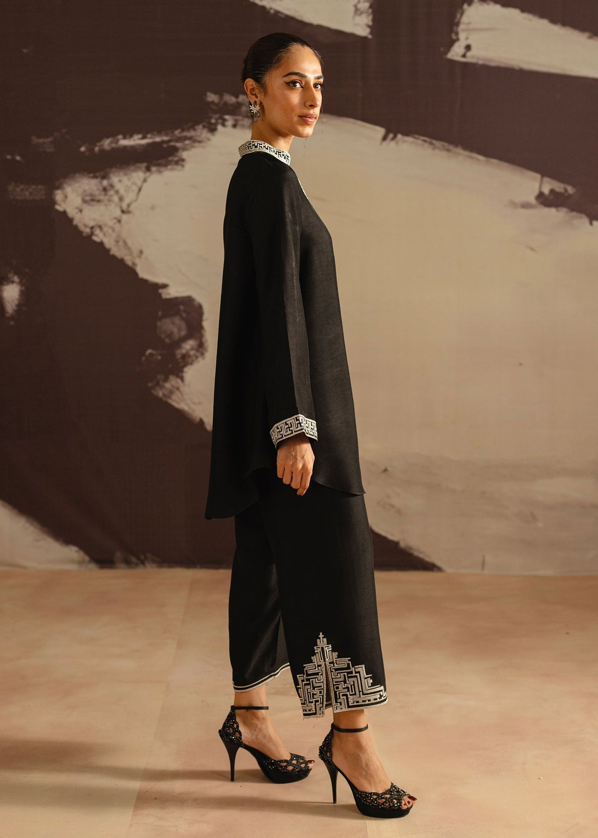 Mahgul | Eye of Cemal | Oriental Noir by Mahgul - Designer Dress - Type: Ladies Clothes - Available at Libayah - 100% Original