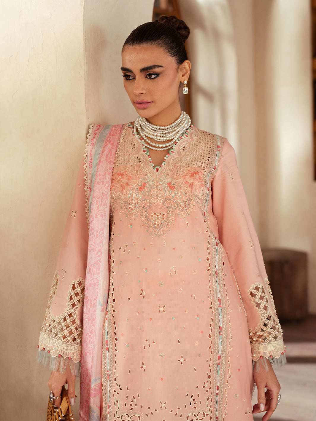 Bin Ilyas | Mehroze Luxury Lawn 25 | 91 - B by Bin Ilyas - Designer Dress - Type: Ladies Clothes - Available at Libayah - 100% Original