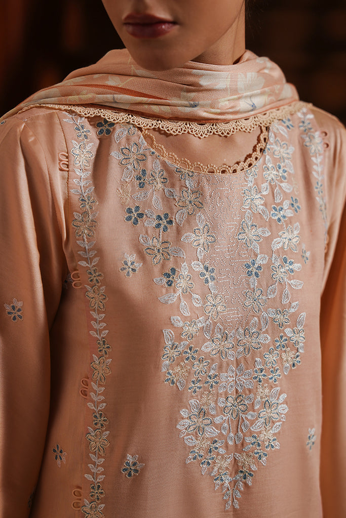 Cross Stitch | Satin De Luxe | CORAL CHARM by Cross Stitch - Designer Dress - Type: Luxury - Available at Libayah - 100% Original
