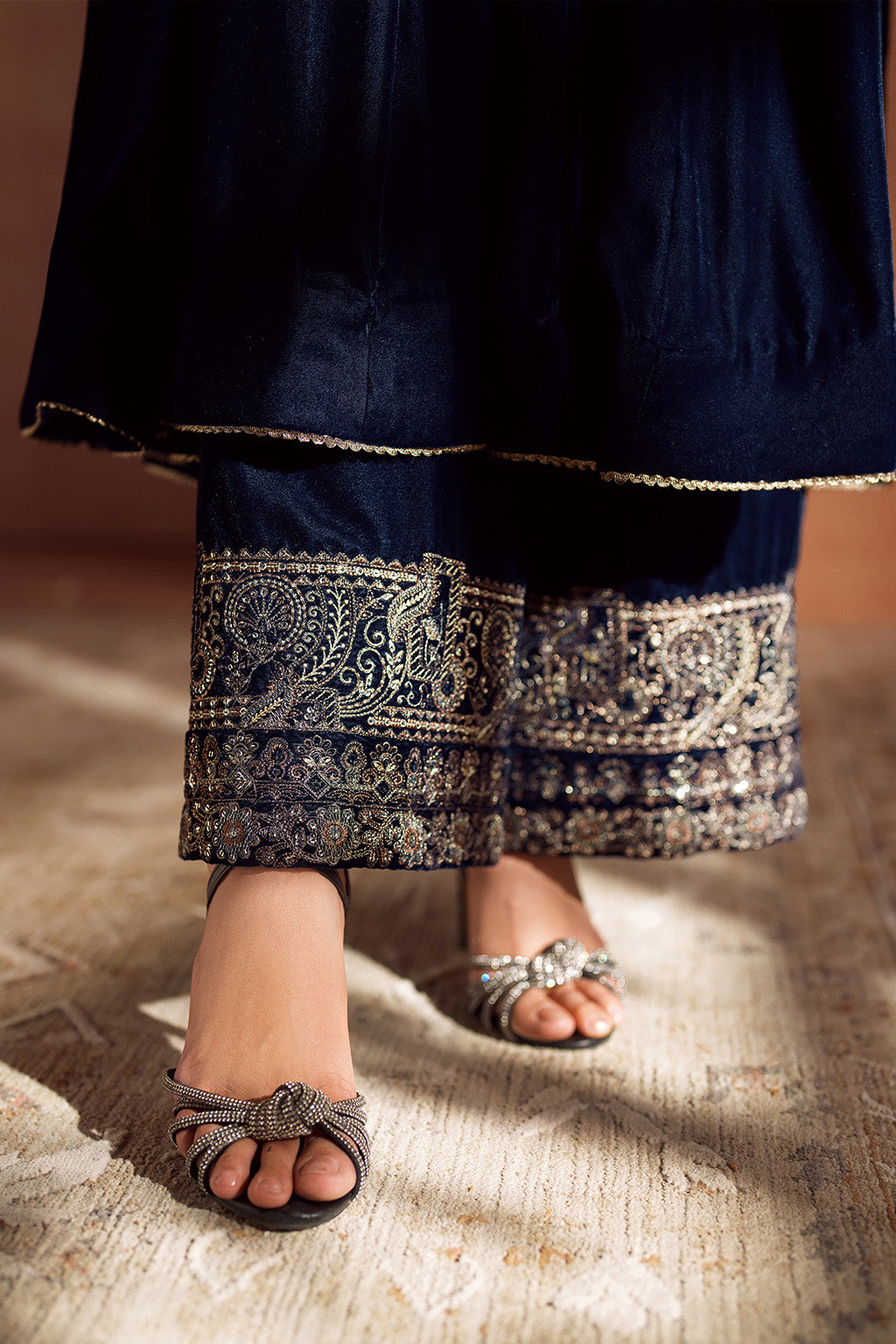 Iznik | Velvet 25 | IV-66 Embroidered Velvet by Iznik - Designer Dress - Type : Ladies Clothes - Available at Libayah - 100% Original 