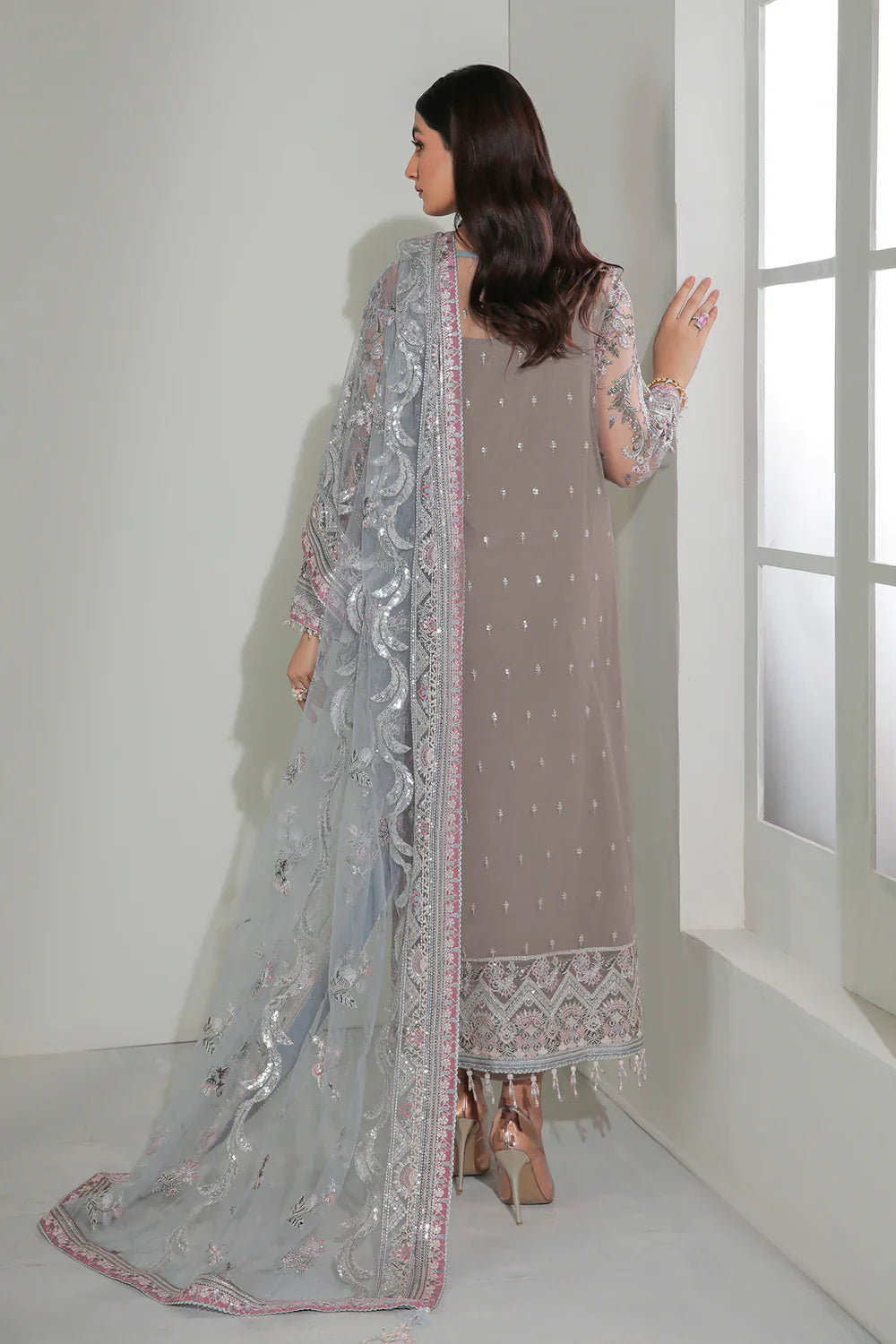 Baroque | Formals Collection | UF-184 by Baroque - Designer Dress - Type: Ladies Clothes - Available at Libayah - 100% Original