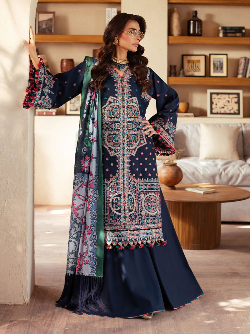 Bin Ilyas | Mehroze Luxury Lawn 25 | 92 - B by Bin Ilyas - Designer Dress - Type: Ladies Clothes - Available at Libayah - 100% Original