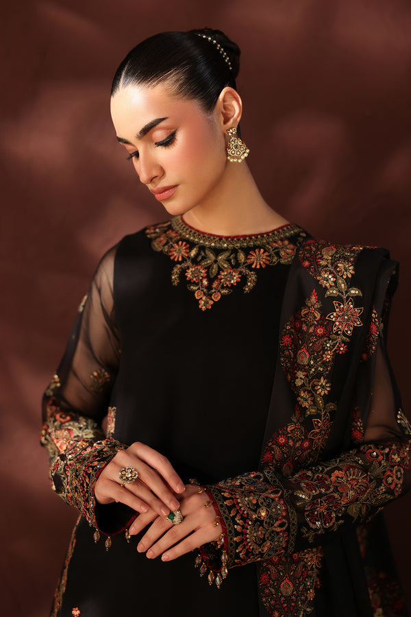 Baroque | Formals Collection | EMBROIDERED CHIFFON UF-4488 by Baroque - Designer Dress  - Type : Ladies Clothes - Available at Libayah - 100% Original 