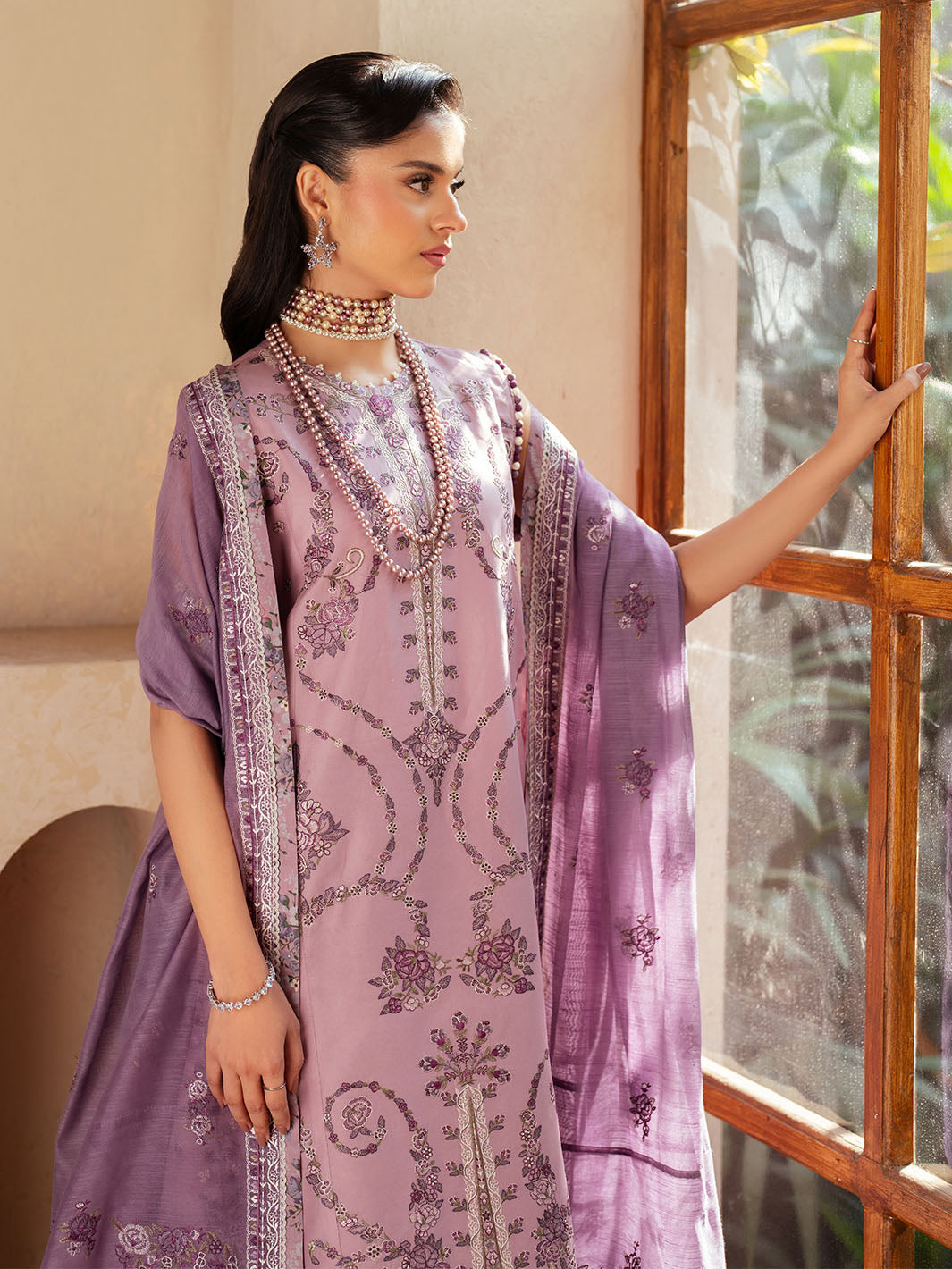 Bin Ilyas | Mehroze Luxury Lawn 25 | 93 - A by Bin Ilyas - Designer Dress - Type: Ladies Clothes - Available at Libayah - 100% Original