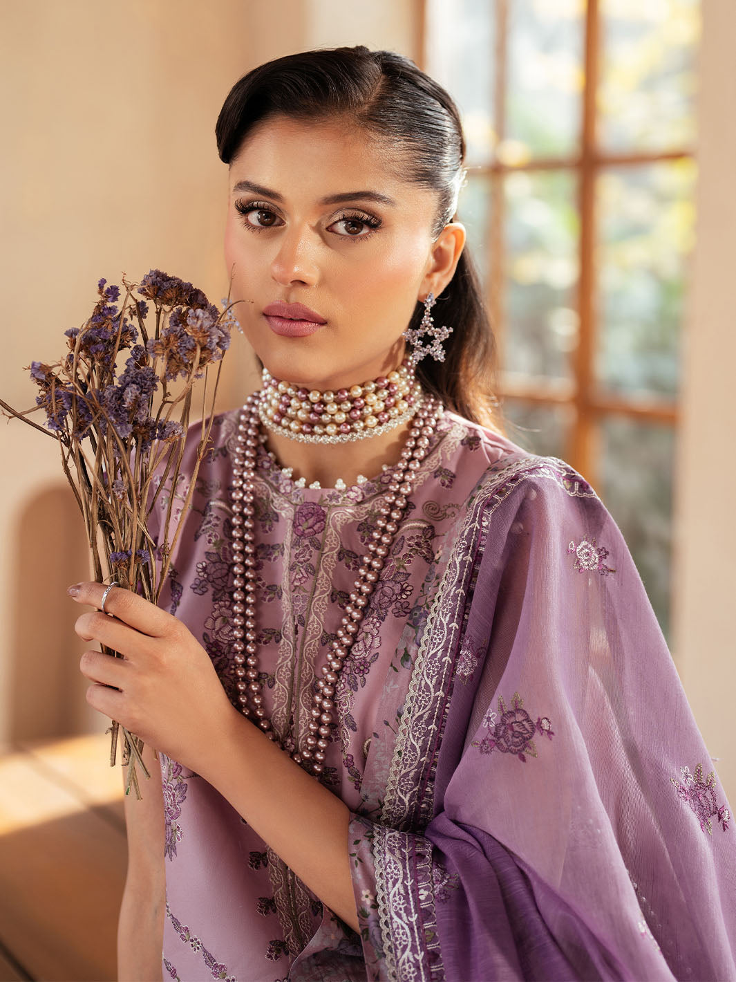 Bin Ilyas | Mehroze Luxury Lawn 25 | 93 - A by Bin Ilyas - Designer Dress - Type: Ladies Clothes - Available at Libayah - 100% Original