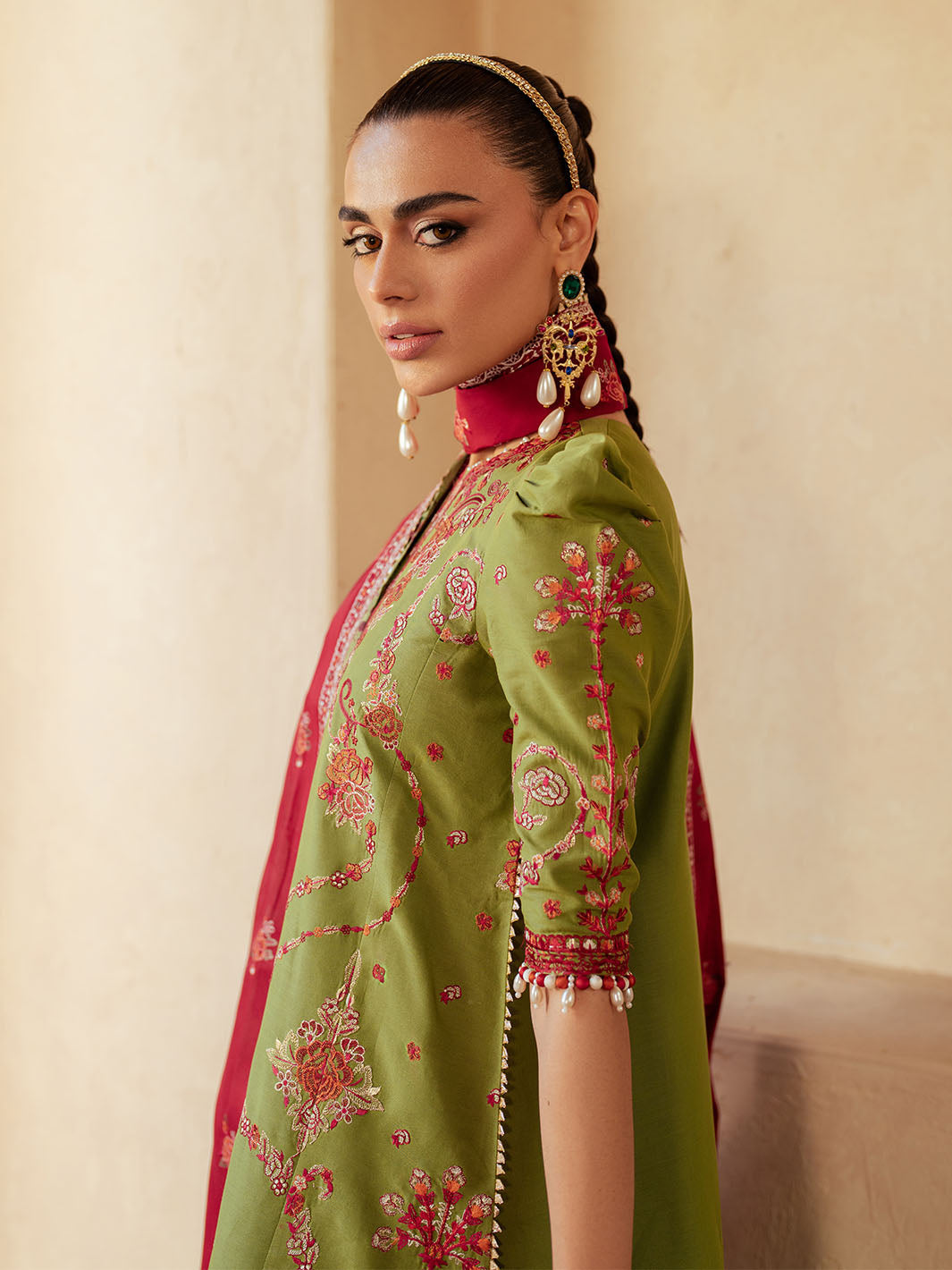 Bin Ilyas | Mehroze Luxury Lawn 25 | 93 - B by Bin Ilyas - Designer Dress - Type: Ladies Clothes - Available at Libayah - 100% Original