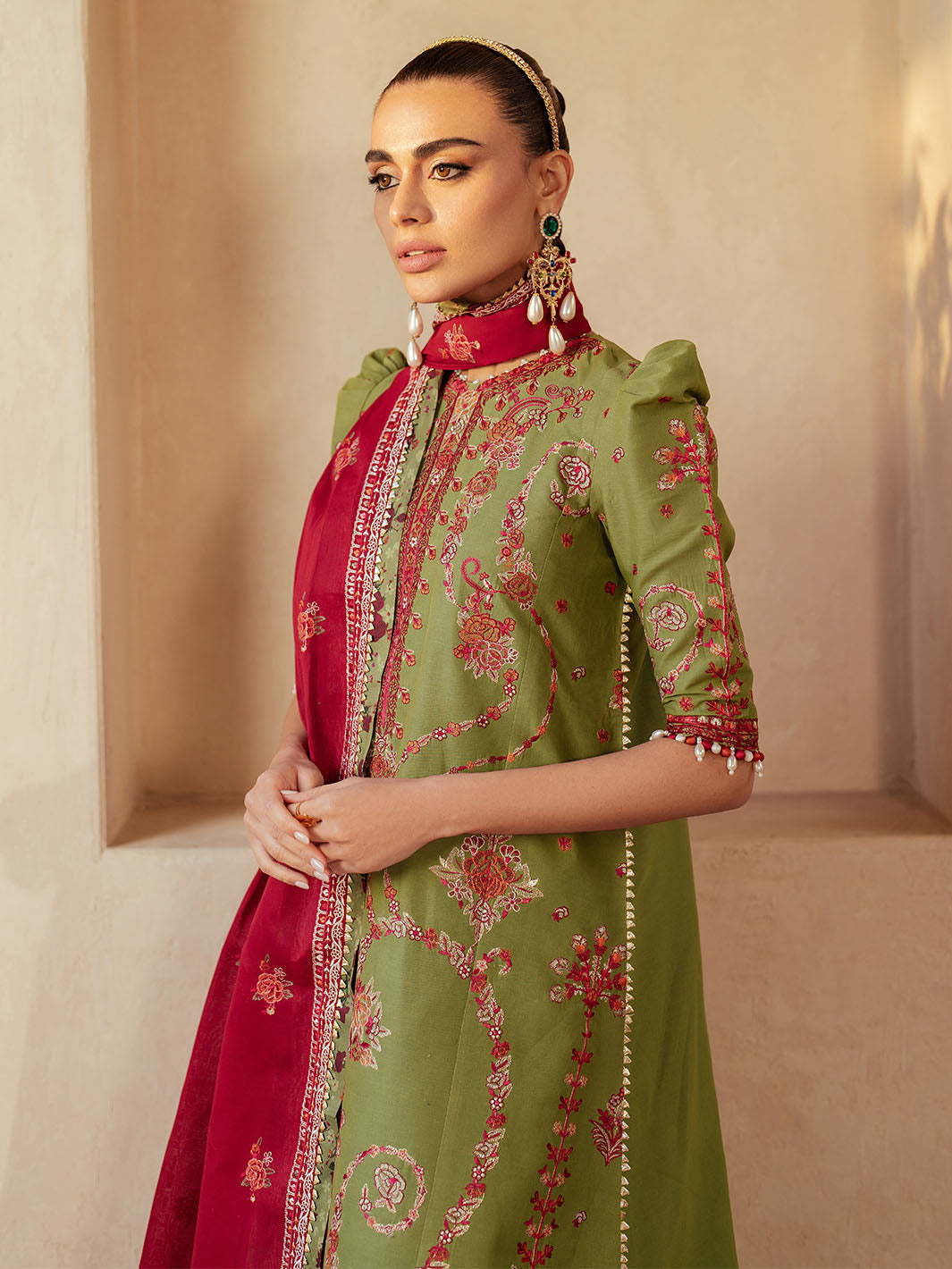 Bin Ilyas | Mehroze Luxury Lawn 25 | 93 - B by Bin Ilyas - Designer Dress - Type: Ladies Clothes - Available at Libayah - 100% Original