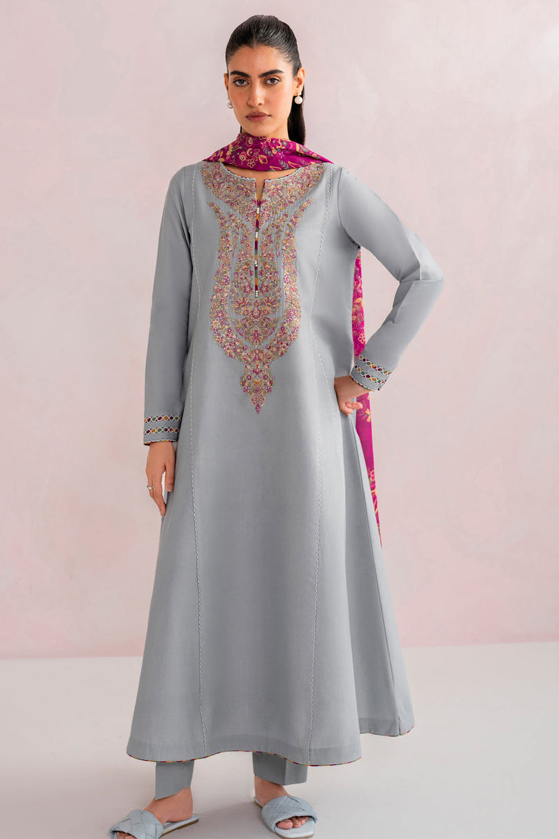 Jazmin | Embroidered Lawn | USE - 9090 by Jazmin - Designer Dress  - Type : Ladies Clothes - Available at Libayah - 100% Original 