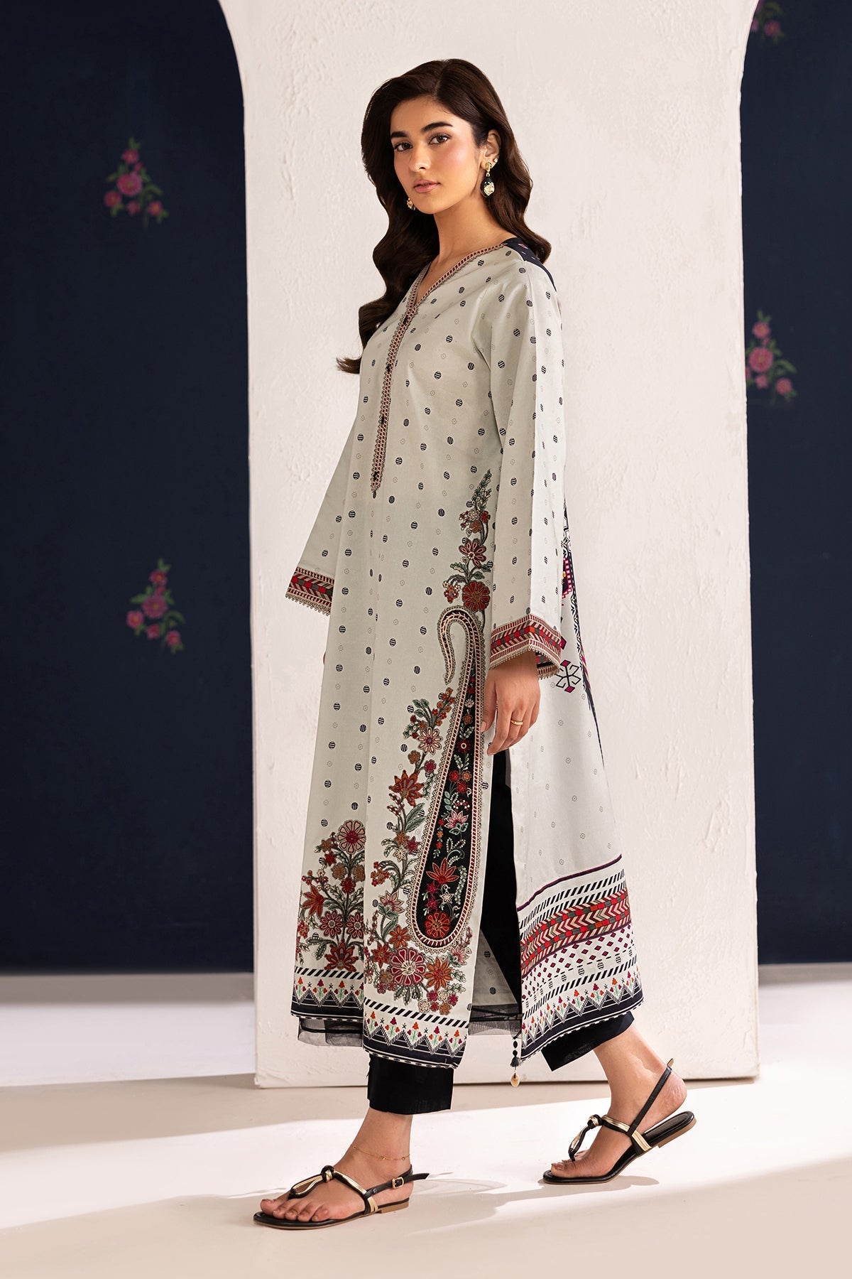 Baroque | Luxury Summer Pret | UF-4455 by Baroque - Designer Dress  - Type : Ladies Clothes - Available at Libayah - 100% Original 