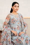 Baroque | Luxury Pret 25 | EMBELLISHED PRINTED CHIFFON PR-1058 by Baroque - Designer Dress  - Type : Ladies Clothes - Available at Libayah - 100% Original 