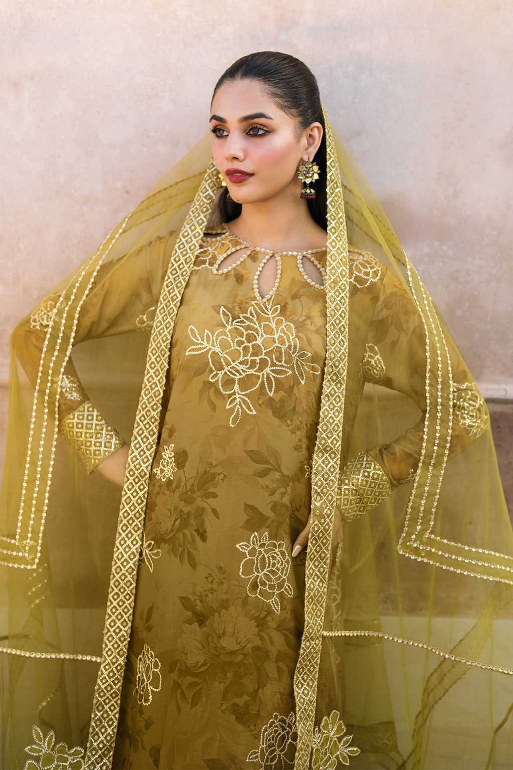 Iznik | Bandhani Formals | UE-332 by Iznik - Designer Dress - Type: Ladies Clothes - Available at Libayah - 100% Original