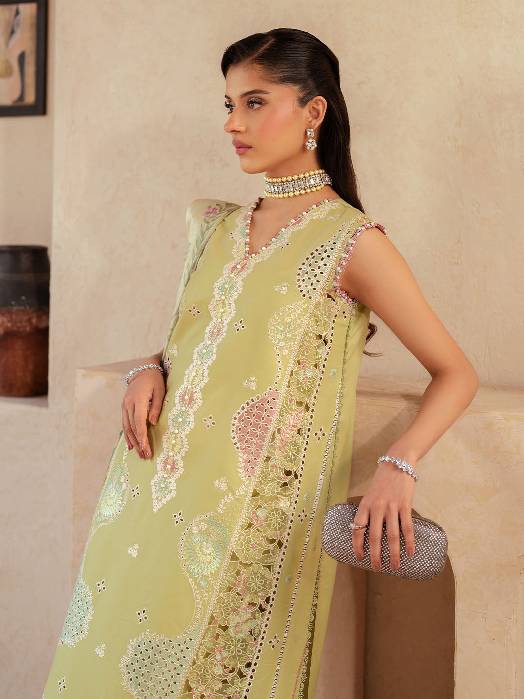 Bin Ilyas | Mehroze Luxury Lawn 25 | 94 - B by Bin Ilyas - Designer Dress - Type: Ladies Clothes - Available at Libayah - 100% Original