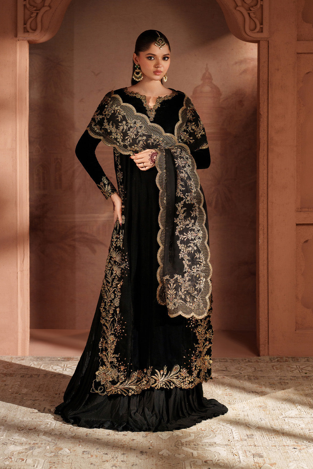 Iznik | Velvet 25 | IV-62 Embroidered Velvet by Iznik - Designer Dress - Type : Ladies Clothes - Available at Libayah - 100% Original 