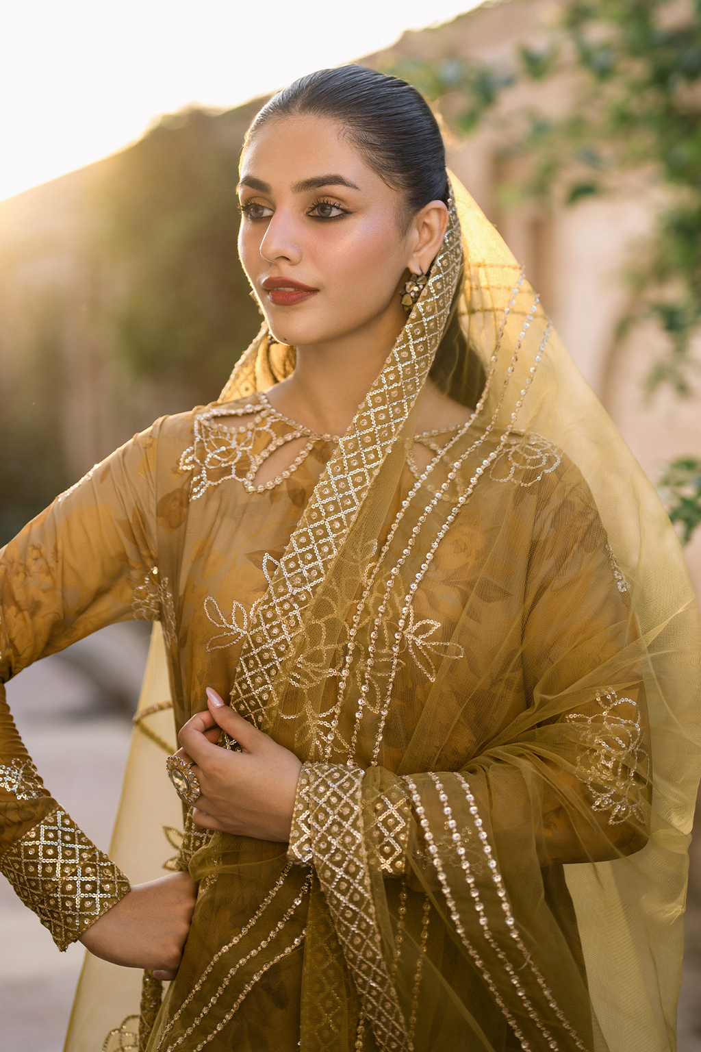 Iznik | Bandhani Formals | UE-332 by Iznik - Designer Dress - Type: Ladies Clothes - Available at Libayah - 100% Original