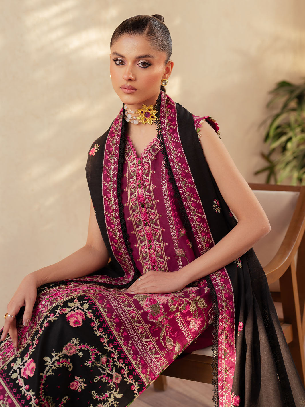 Bin Ilyas | Mehroze Luxury Lawn 25 | 95 - A by Bin Ilyas - Designer Dress - Type: Ladies Clothes - Available at Libayah - 100% Original