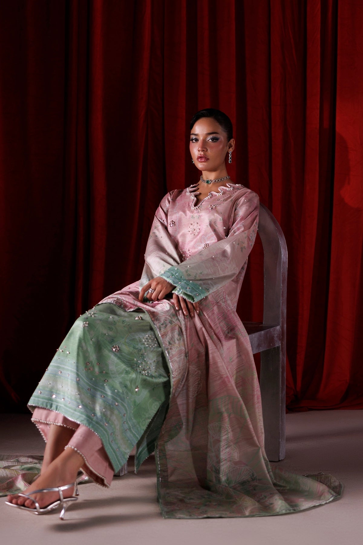 Rangrasiya | Luxe Silk 26 | Zelie by Rangrasiya - Designer Dress  - Type : Ladies Clothes - Available at Libayah - 100% Original 