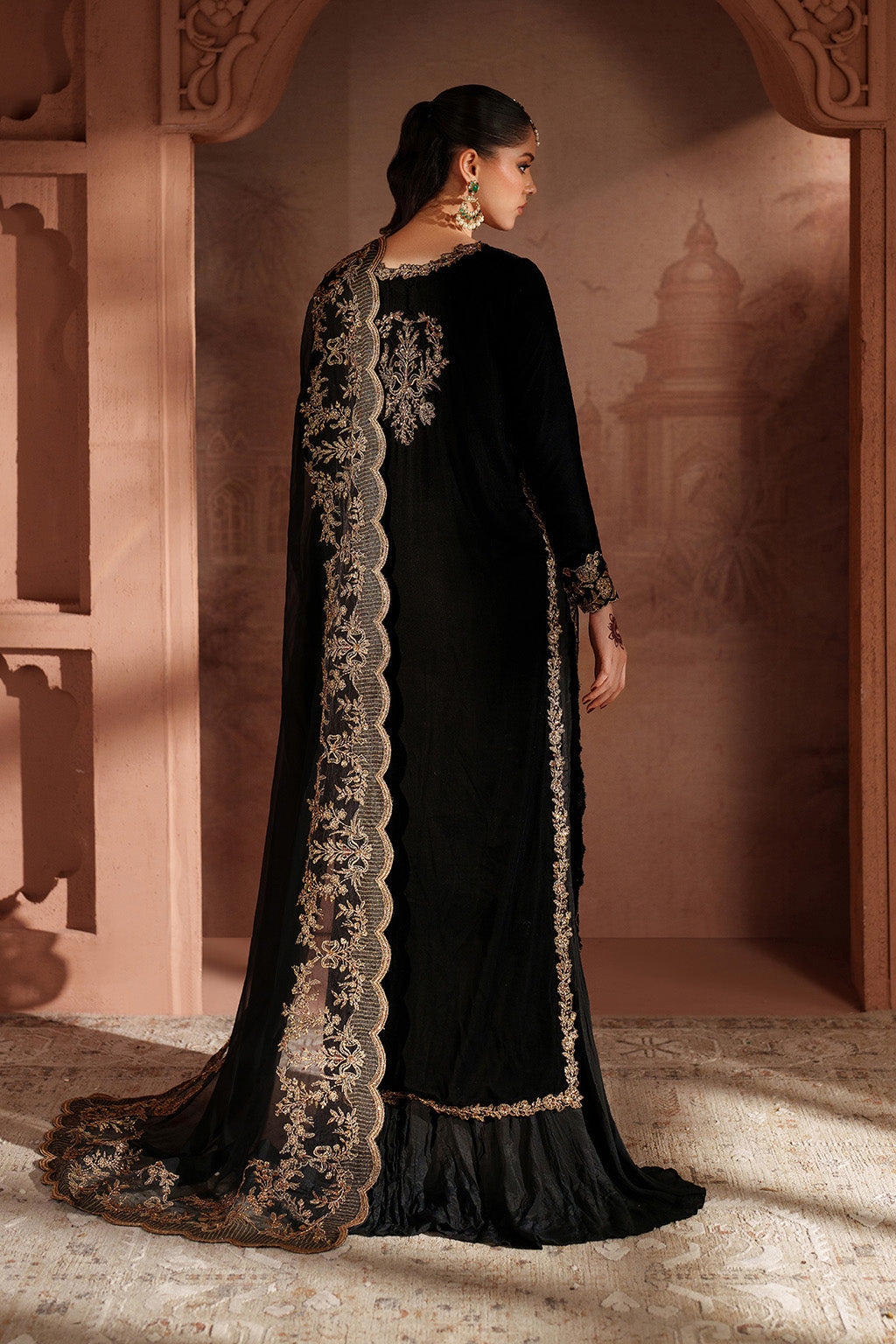 Iznik | Velvet 25 | IV-62 Embroidered Velvet by Iznik - Designer Dress - Type : Ladies Clothes - Available at Libayah - 100% Original 