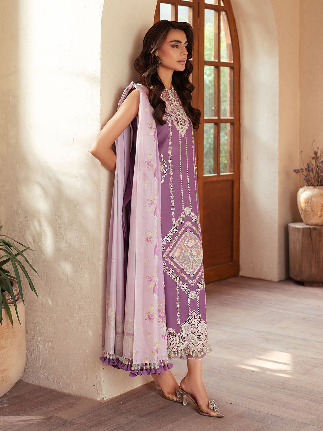 Bin Ilyas | Mehroze Luxury Lawn 25 | 96 - A by Bin Ilyas - Designer Dress - Type: Ladies Clothes - Available at Libayah - 100% Original