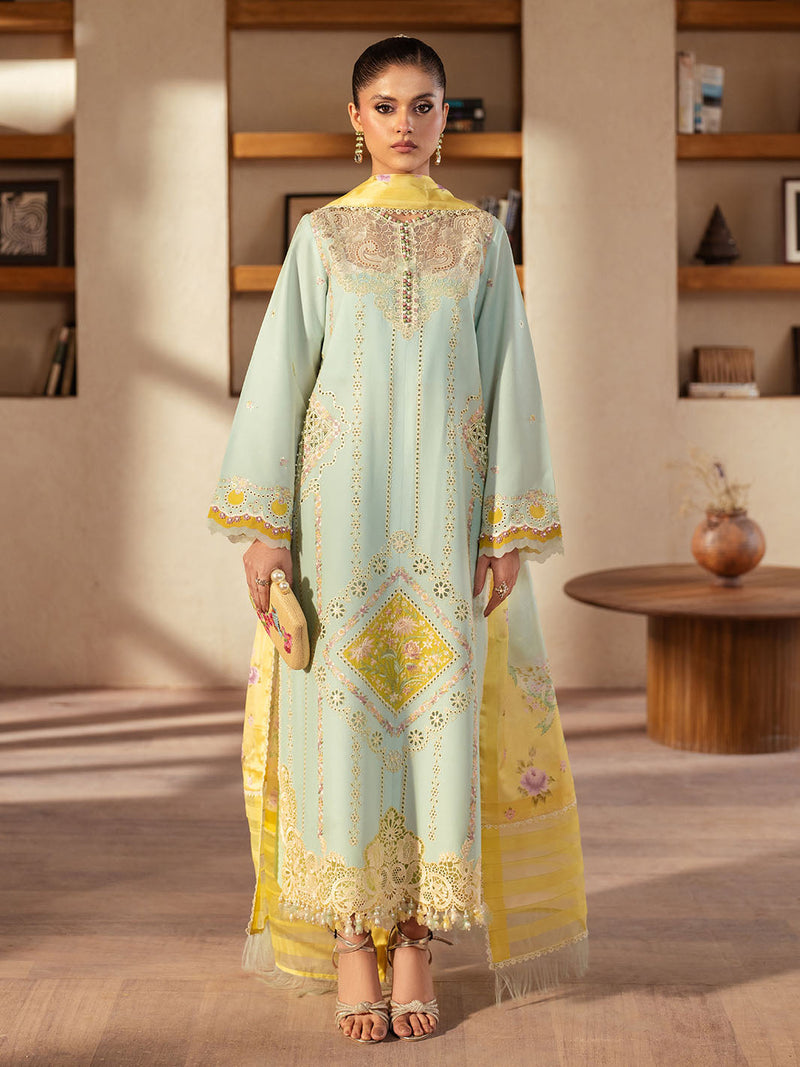 Bin Ilyas | Mehroze Luxury Lawn 25 | 96 - B by Bin Ilyas - Designer Dress - Type: Ladies Clothes - Available at Libayah - 100% Original